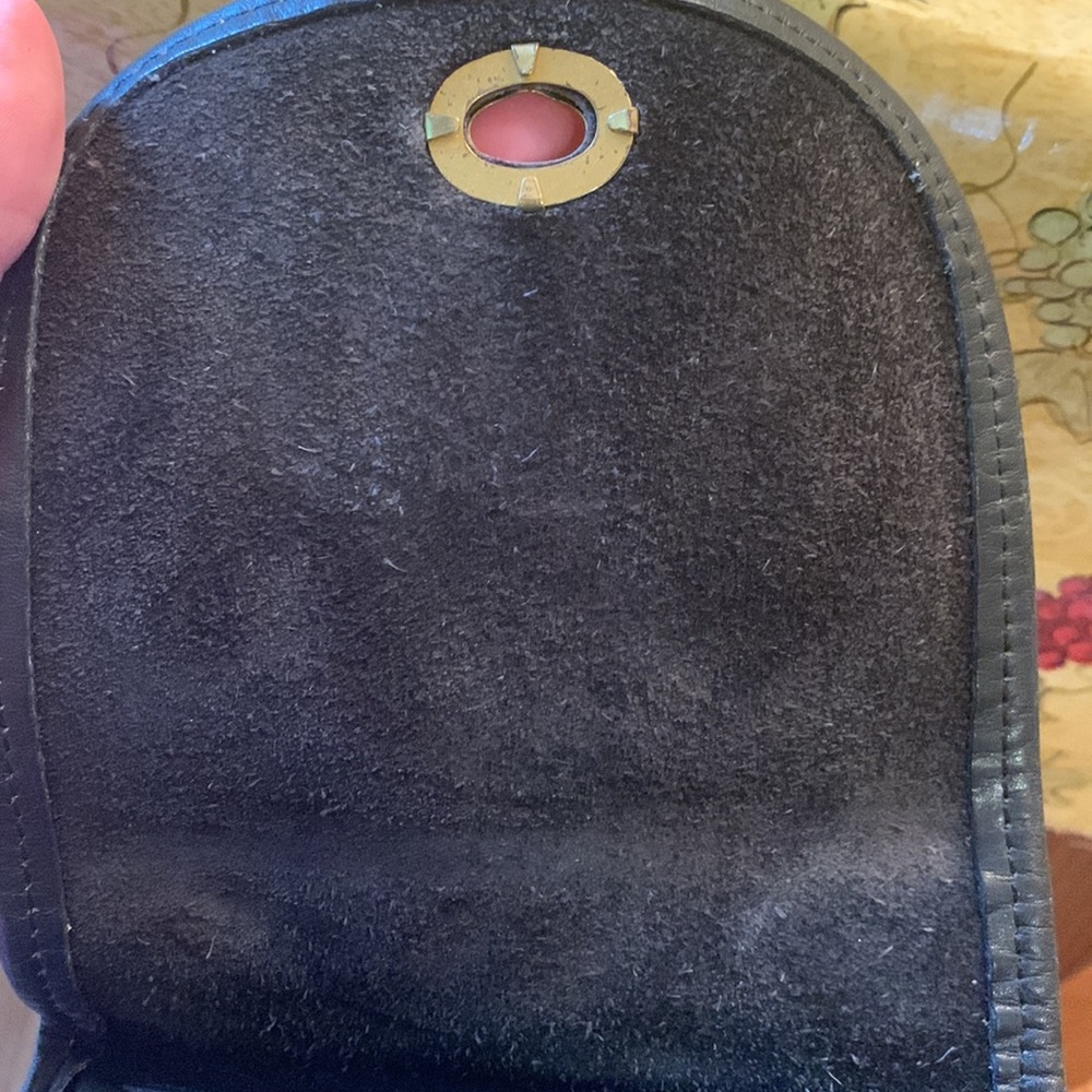 VINTAGE Coach Y2K 90s mini black leather backpack top handle adjustable VGUC - Picture 8 of 16